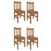 Conjunto com 4 Cadeiras Mily Suede Canela
