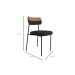 Conjunto com 4 Cadeiras Mona Linho Grafite e Preto