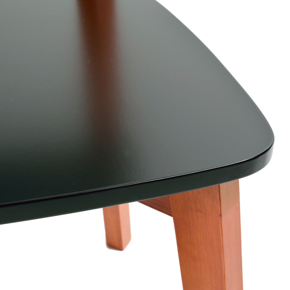 Conjunto com 4 Cadeiras Tóquio Preto e Castanho