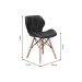 Conjunto com 4 Cadeiras Tulipa Eiffel Preto