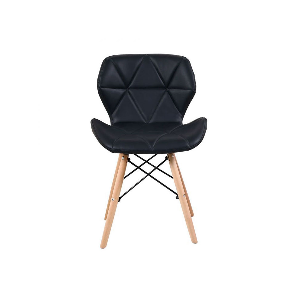 Conjunto com 4 Cadeiras Tulipa Eiffel Preto