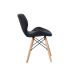 Conjunto com 4 Cadeiras Tulipa Eiffel Preto