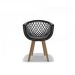Conjunto com 4 Cadeiras Web Wood Preto