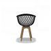Conjunto com 4 Cadeiras Web Wood Preto