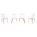 Conjunto com 4 Cadeiras Windsor Branco