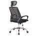 Conjunto com 4 Cadeiras de Escritório Diretor Giratórias Light Preto