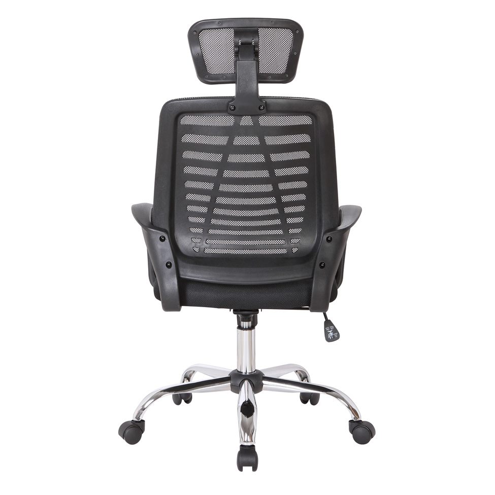 Conjunto com 4 Cadeiras de Escritório Diretor Giratórias Light Preto