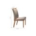 Conjunto com 4 Cadeiras de Jantar Ciana Creme