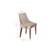 Conjunto com 4 Cadeiras de Jantar Esmeralda I Imbuia e Off White