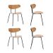 Conjunto com 4 Cadeiras de Jantar Fine Natural