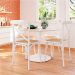 Conjunto com 4 Cadeiras de Jantar Katrina Branca
