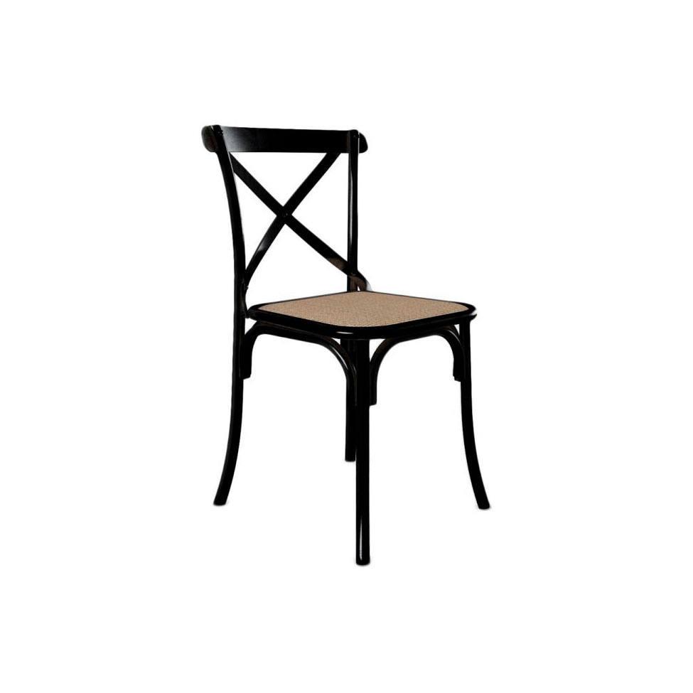 Conjunto com 4 Cadeiras de Jantar Katrina Preta