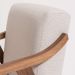 Conjunto com 4 Poltronas Flávia Bege e Nogueira