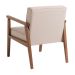 Conjunto com 4 Poltronas New Julia Bege e Nogueira