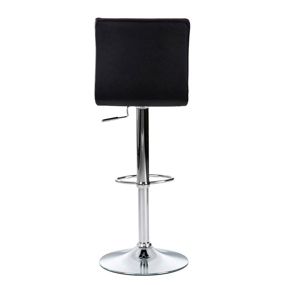 Conjunto com 6 Banquetas Giratórias Fitz Preta