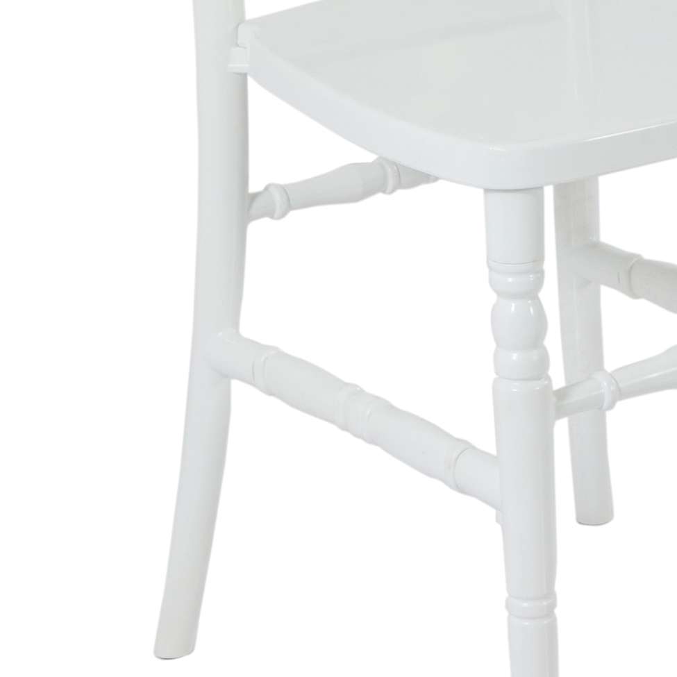 Conjunto com 6 Cadeiras Dior Resina Branco