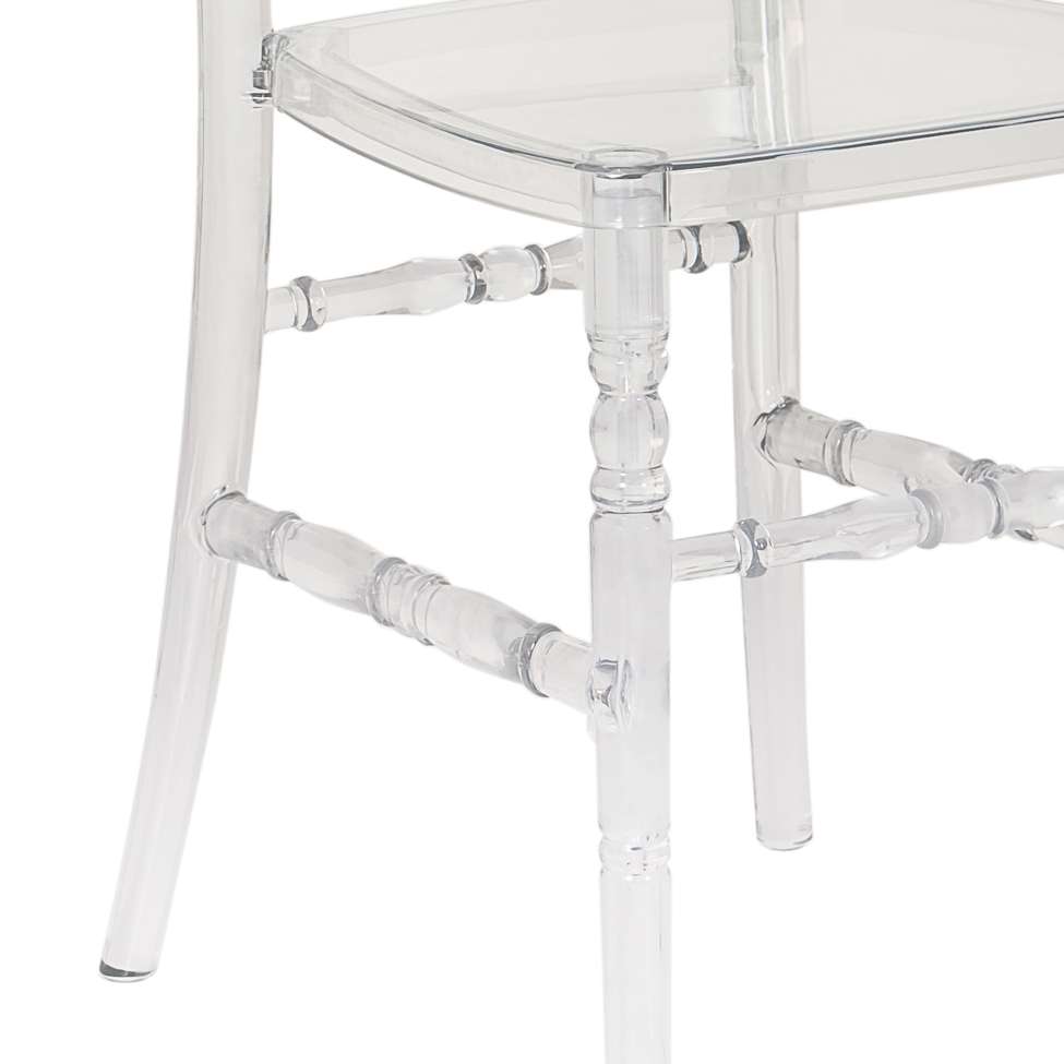 Conjunto com 6 Cadeiras Dior Resina Cristal