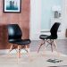 Conjunto com 6 Cadeiras Eames Eiffel Rubi Preto