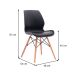 Conjunto com 6 Cadeiras Eames Eiffel Rubi Preto