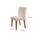 Conjunto com 6 Cadeiras Grecia Veludo Imbuia e Creme