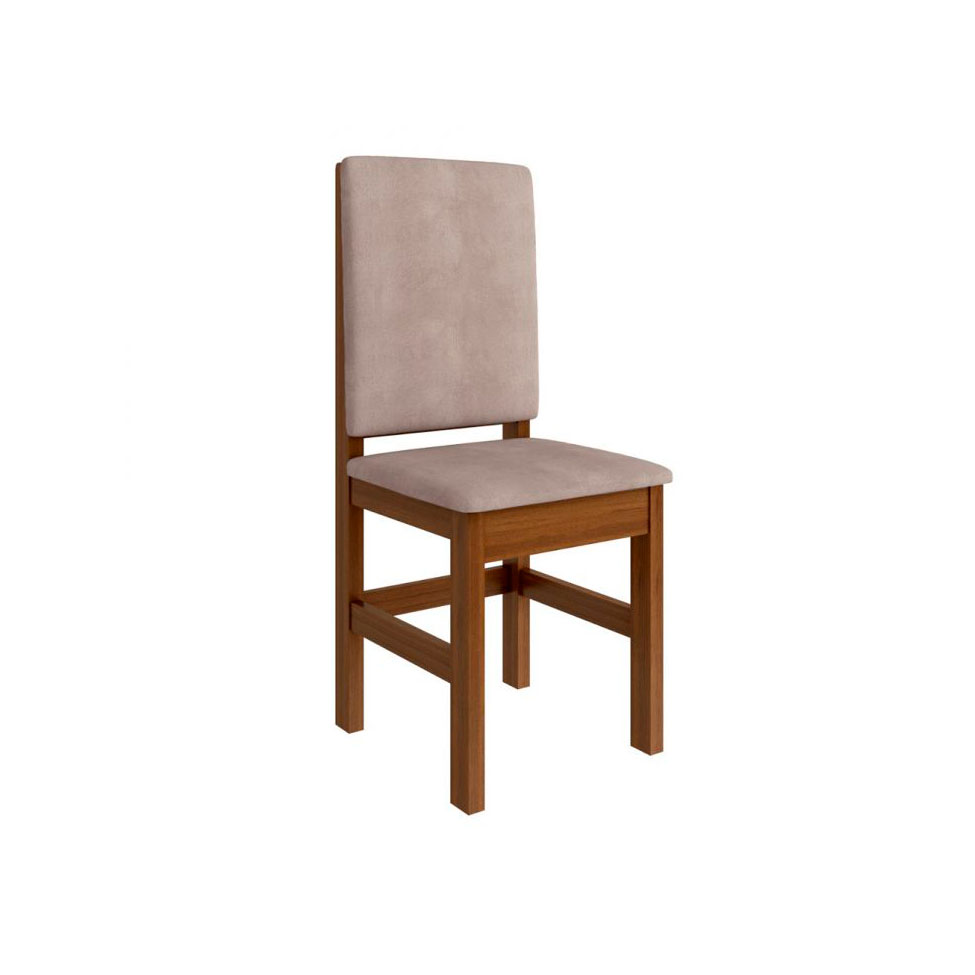 Conjunto com 6 Cadeiras Mistic Suede Canela