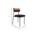 Conjunto com 6 Cadeiras Mona Linho Grafite e Preto