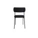 Conjunto com 6 Cadeiras Mona Linho Grafite e Preto