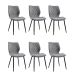 Conjunto com 6 Cadeiras Palmer Cinza