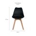 Conjunto com 6 Cadeiras Saarinen Wood Preto
