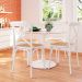 Conjunto com 6 Cadeiras de Jantar Katrina Branca