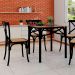 Conjunto com 6 Cadeiras de Jantar Katrina Preta
