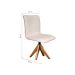 Conjunto com 6 Cadeiras de Jantar Lenk Cru