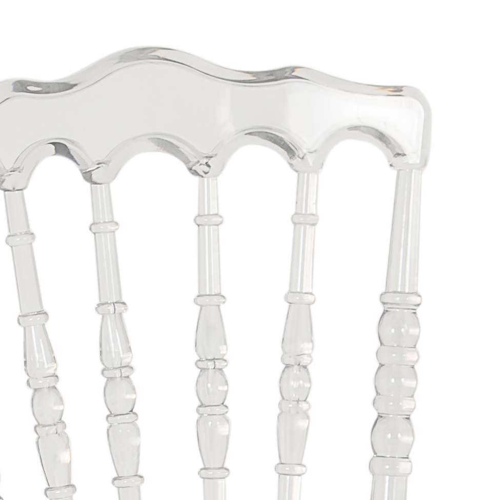 Conjunto com 8 Cadeiras Dior Resina Cristal