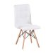 Conjunto com 8 Cadeiras Fitz Eiffel Branco