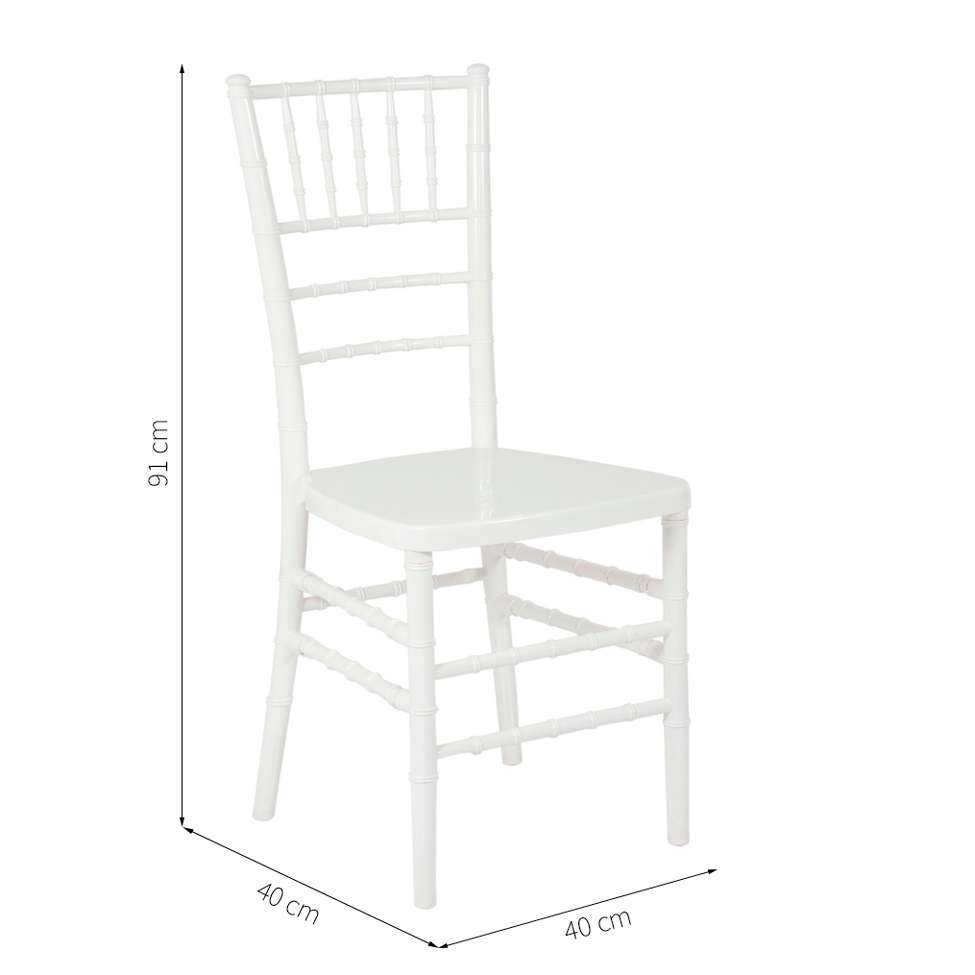Conjunto com 8 Cadeiras Stella Branco
