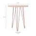 Conjunto de 2 Mesas Laterais Redonda Evolution Off White 48 cm