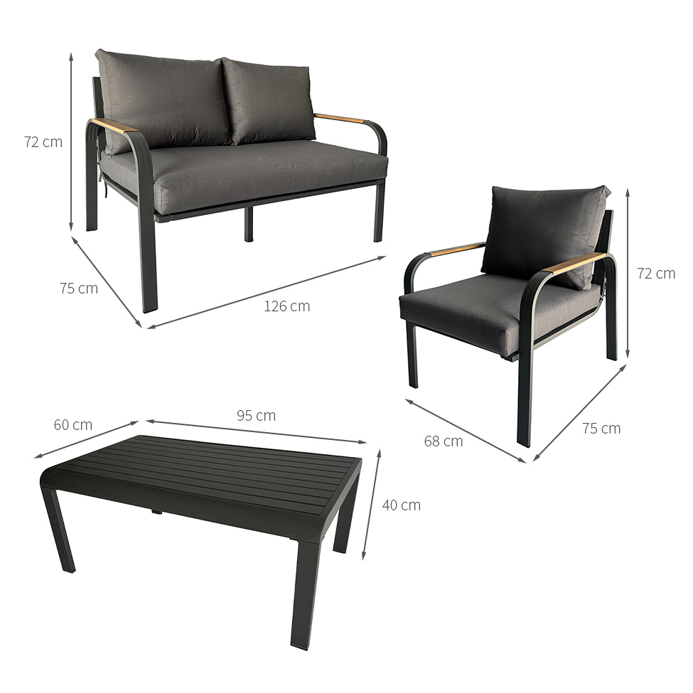 Conjunto de Área Externa Caraíva Grafite