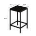 Conjunto de Mesa Bistrô e 2 Bancos Wooden Ônix e Preto