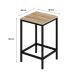 Conjunto de Mesa Bistrô e 2 Bancos Wooden Carvalho e Preto