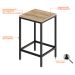 Conjunto de Mesa Bistrô e 2 Bancos Wooden Carvalho e Preto