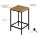 Conjunto de Mesa Bistrô e 2 Bancos Wooden Mel e Preto