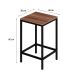 Conjunto de Mesa Bistrô e 2 Bancos Wooden Nogal e Preto
