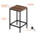 Conjunto de Mesa Bistrô e 2 Bancos Wooden Nogal e Preto