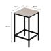 Conjunto de Mesa Bistrô e 2 Bancos Wooden Snow e Preto