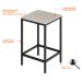 Conjunto de Mesa Bistrô e 2 Bancos Wooden Snow e Preto