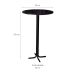 Conjunto de Mesa Bistrô e 2 Banquetas Ipanema Preto