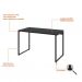Conjunto de Mesa Kuadra 120 cm com Cadeira de Escritório Secretária Giratória Light Preta