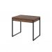 Conjunto de Mesa Kuadra 2 GV Nogal com Cadeira de Escritório Diretor Giratória Lauren Preta