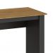 Conjunto de Mesa Liz Nogal e Grafite com Cadeira de Escritório Diretor Giratória Oslo Preta
