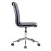 Conjunto de Mesa Miguel Marrom com Cadeira de Escritório Secretária Giratória Marilyn Preta